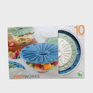 PrepWorks Multi-Function Silicone Lid Set 10 Piece NIB